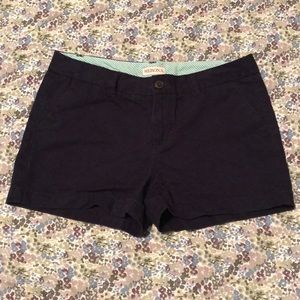 Navy Blue Merona Chino Shorts Size 6 EUC